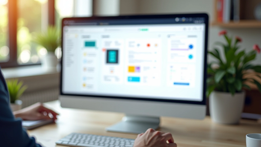 No-code website builder interface