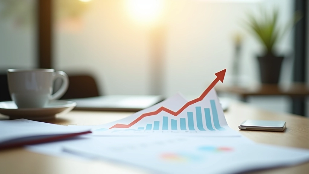 Graphique montrant la croissance exponentielle des revenus mensuels d'un créateur vendant des produits numériques sur 12 mois