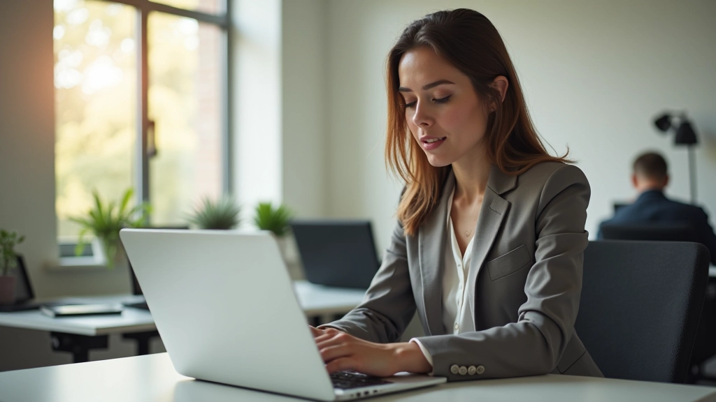 Personne travaillant sur un ordinateur portable avec des graphiques d'IA affichés sur l'écran